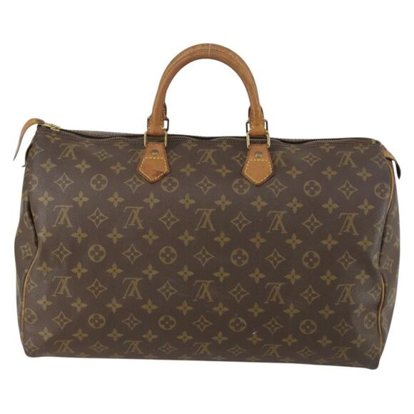 Louis Vuitton Speedy Handbag Monogram Canvas Brown Canvas Handbag (Pre-Owned) - Picture 2 of 16